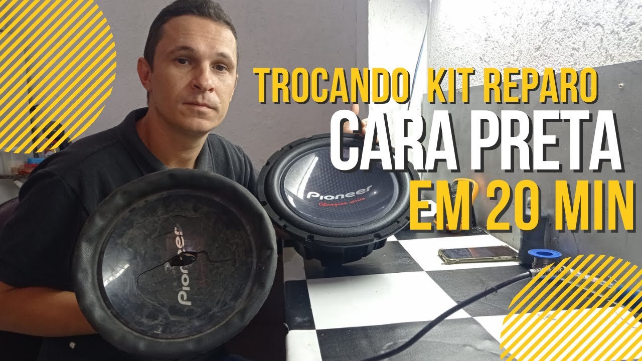 TROCANDO O REPARO DO ALTO FALANTE PIONEER CARA PRETA EM 20 MINUTOS