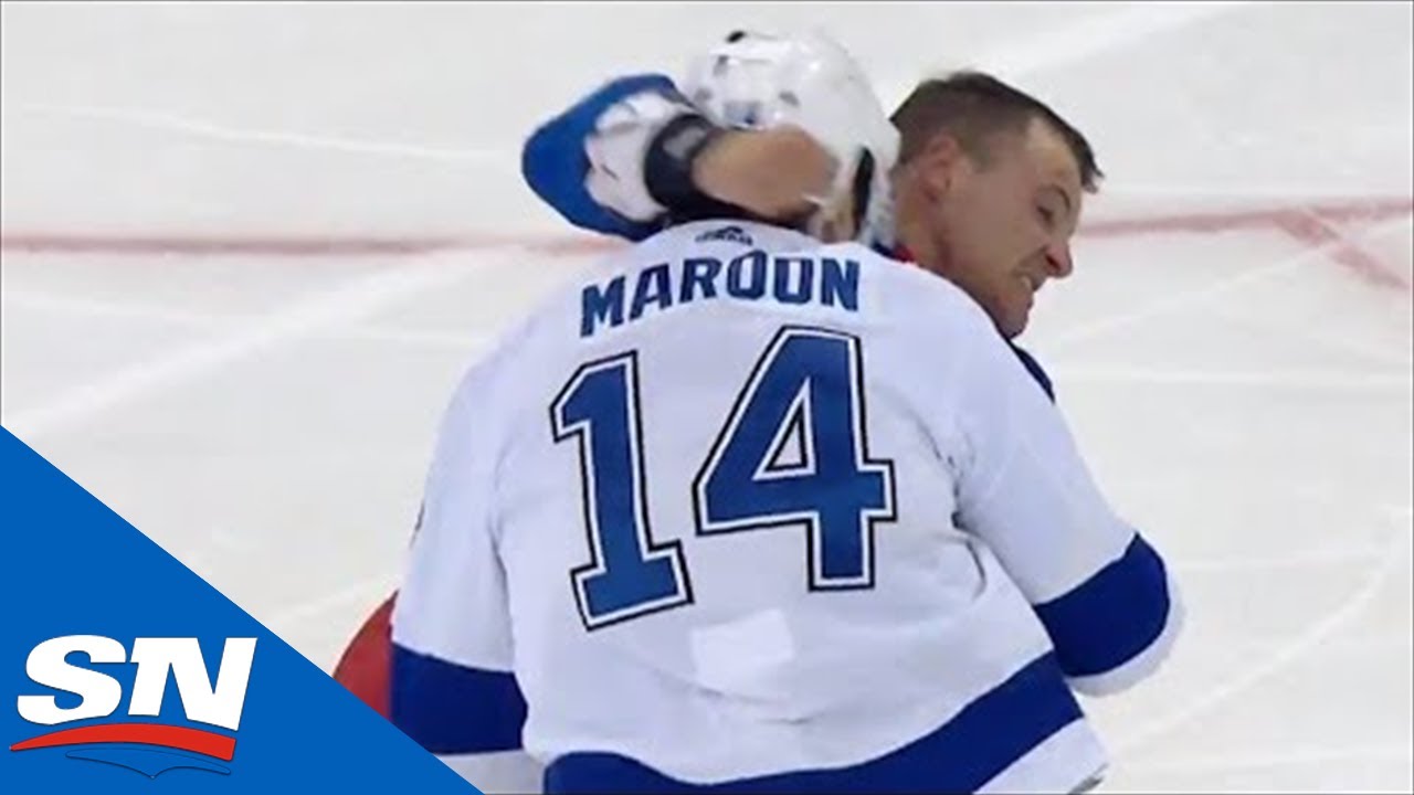 Micheal Haley Drops Patrick Maroon With Hook After Spirited Tilt