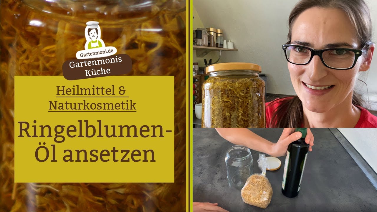 Ringelblumensalbe selber machen - Teil 1: Ringelblumen-Öl ansetzen