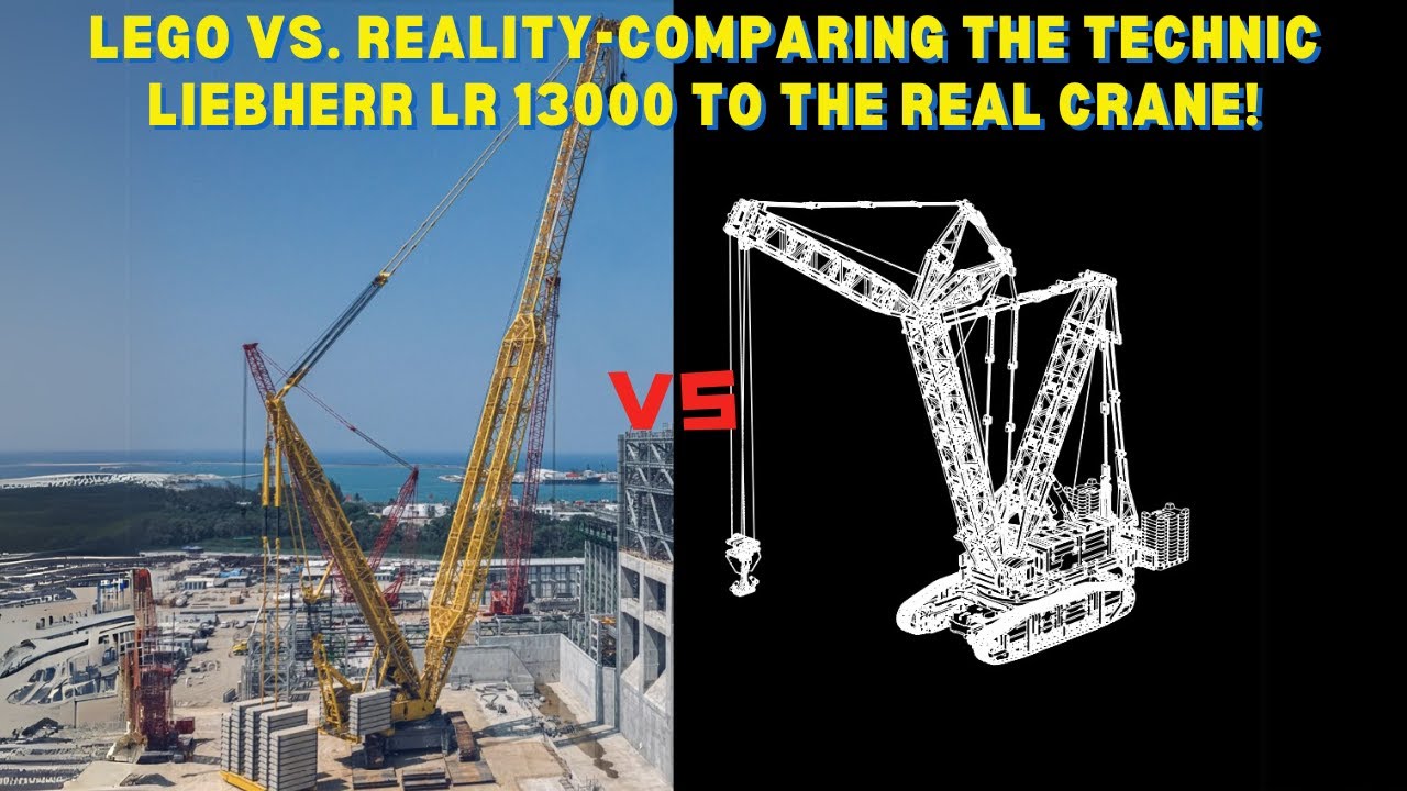 LEGO vs. Reality-Comparing the Technic Liebherr LR 13000 to the Real Crane!