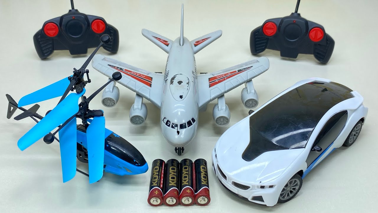 Best RadioControl RC Flying Helicopter with Rechargeable RC Airplane and RC Car Unboxing & Testing 😍