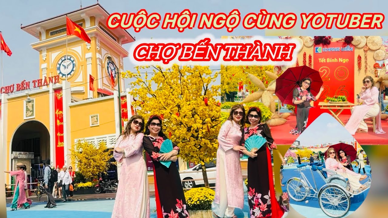 VLOG VỀ VN ĂN TẾT 2026 Đến CHỢ BẾN THÀNH Ngắm Cảnh Đẹp TRIỆU VIEW Cùng YOTUBER VN 