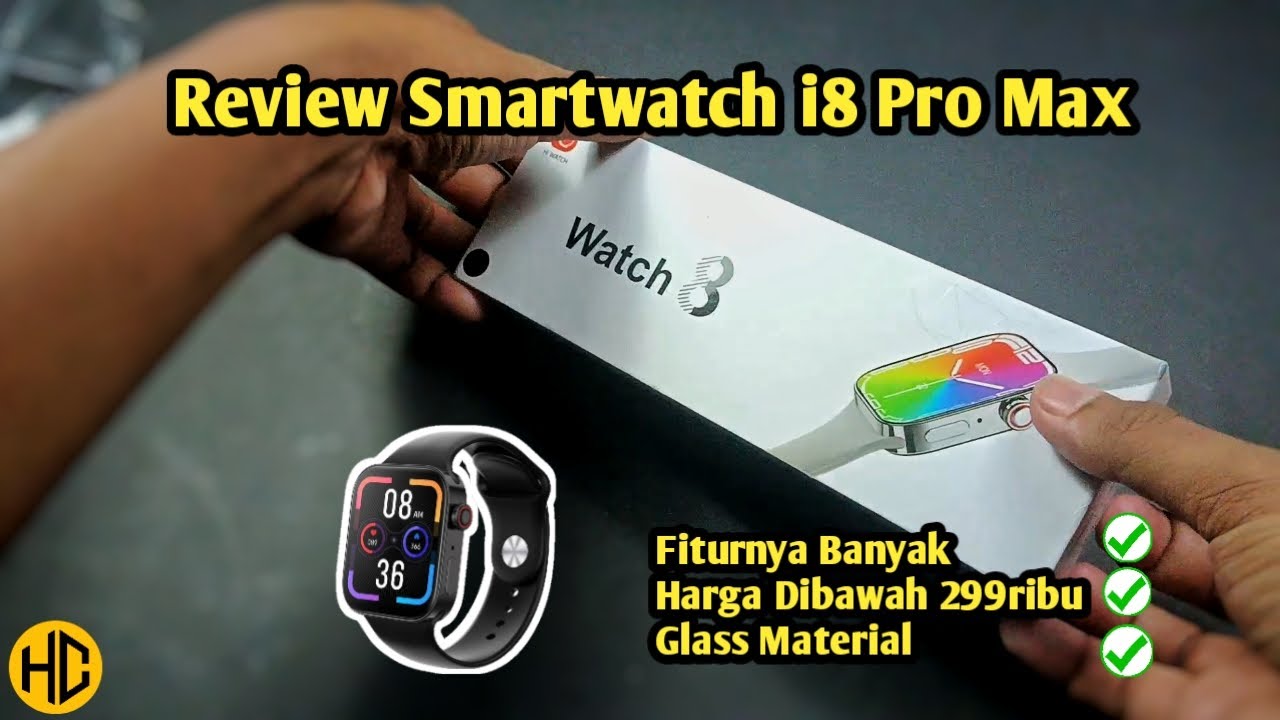 UNBOXING & REVIEW SMARTWATCH i8 PRO MAX | Fiturnya Lengkap