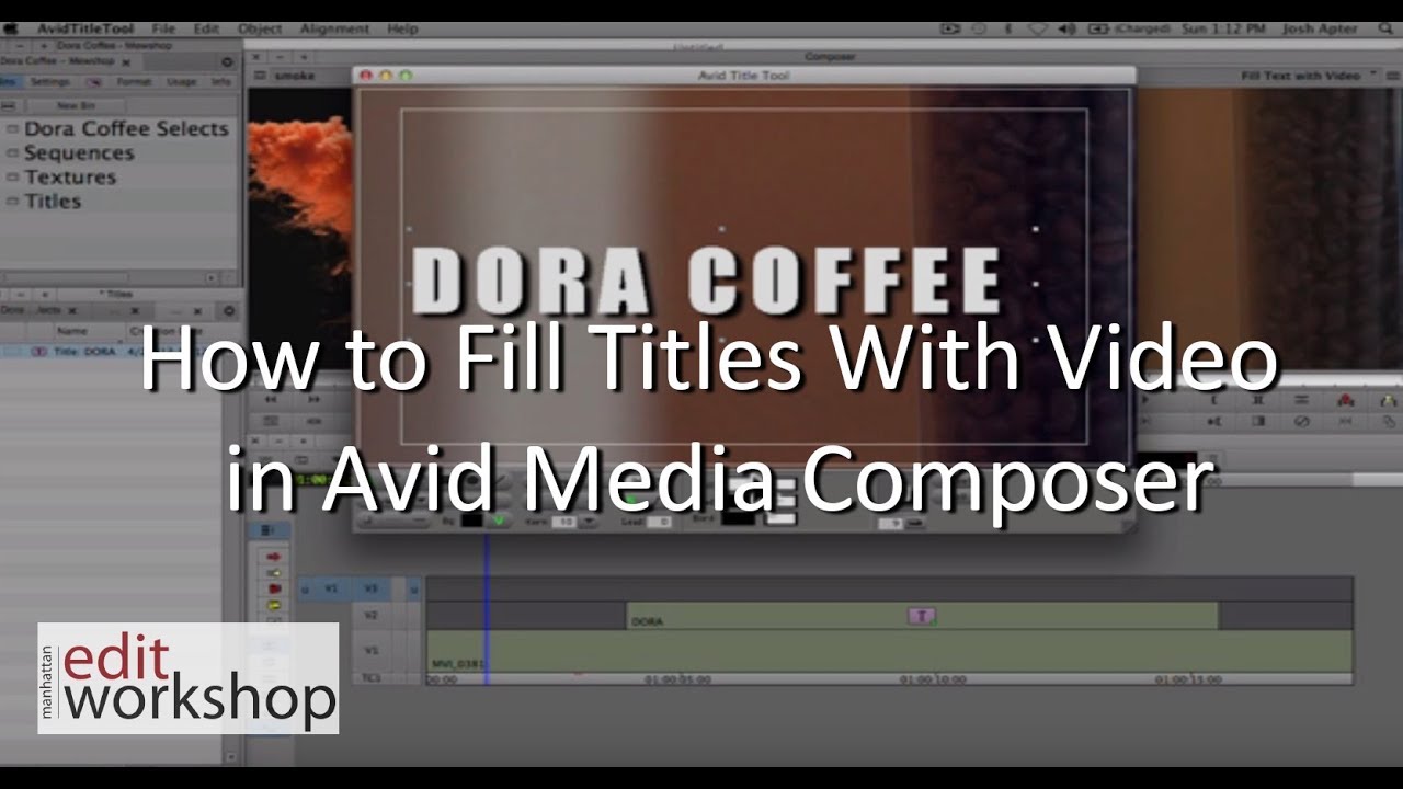 How to Fill Titles With Video in Avid Media Composer