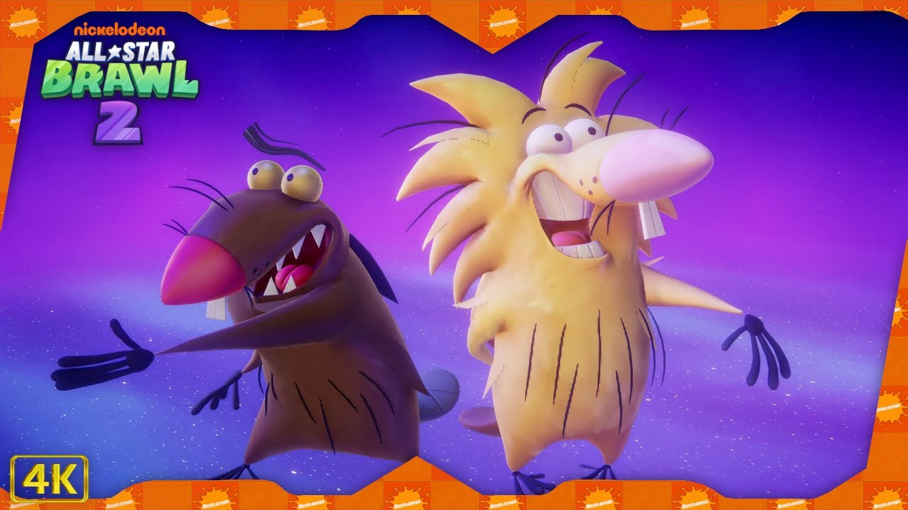 Nickelodeon All-Star Brawl 2 ⁴ᴷ Arcade Mode (Angry Beavers gameplay)