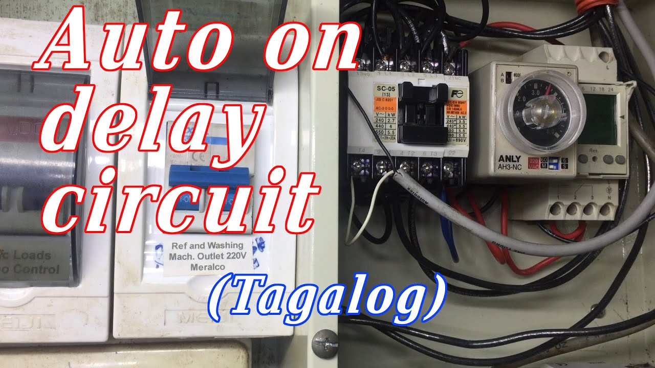 Refrigerator Auto On delay circuit (Tagalog)