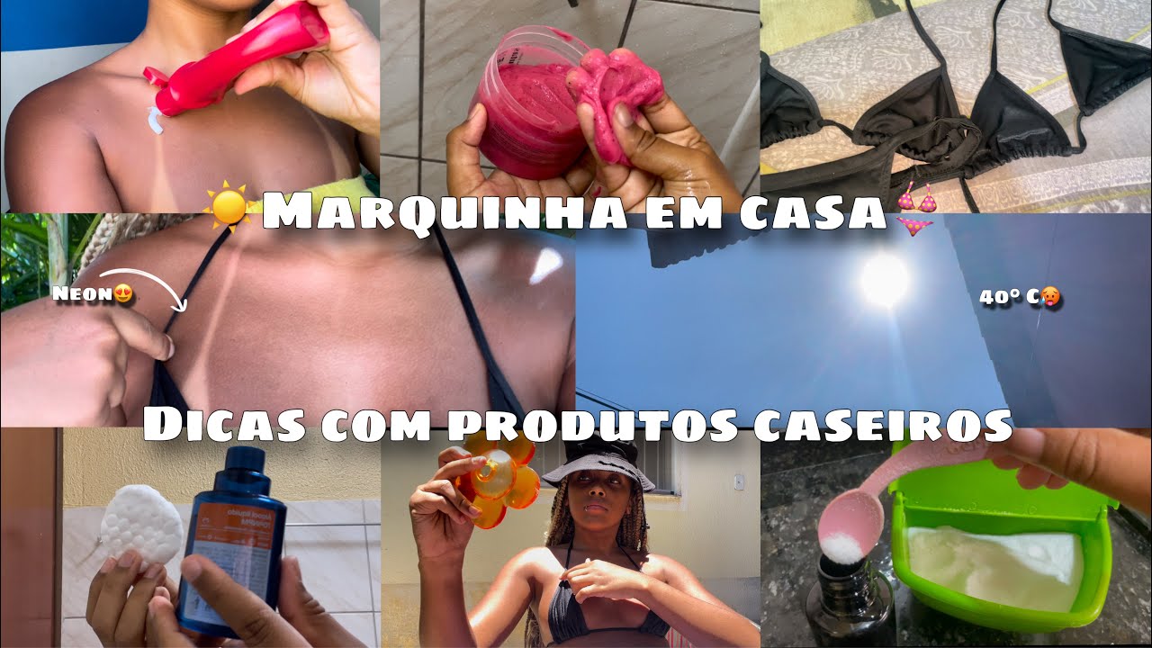 COMO EU FAÇO A MINHA MARQUINHA EM CASA - dicas com produtos caseiros👙☀️
