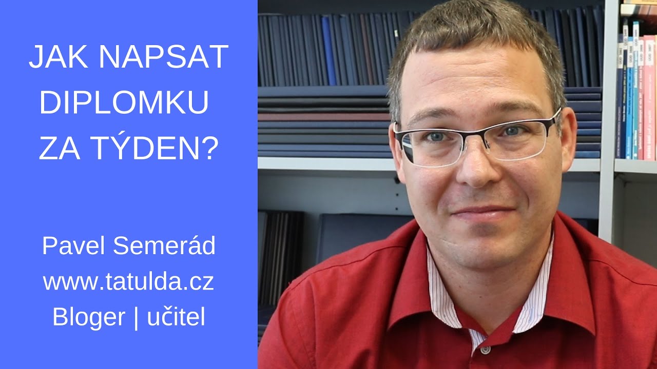 Jak napsat diplomku za týden? A jde to vůbec?!