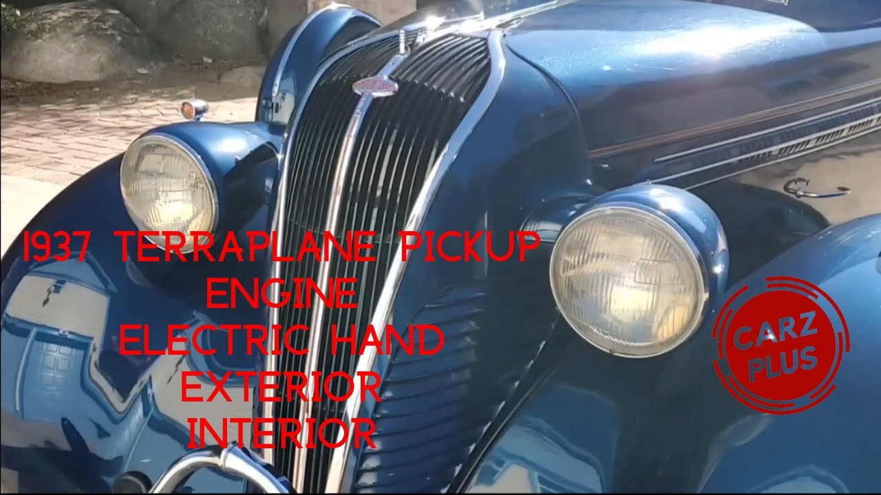 1937 Terraplane Pickup   Hudson's Cab Pickup Express and Electric Hand