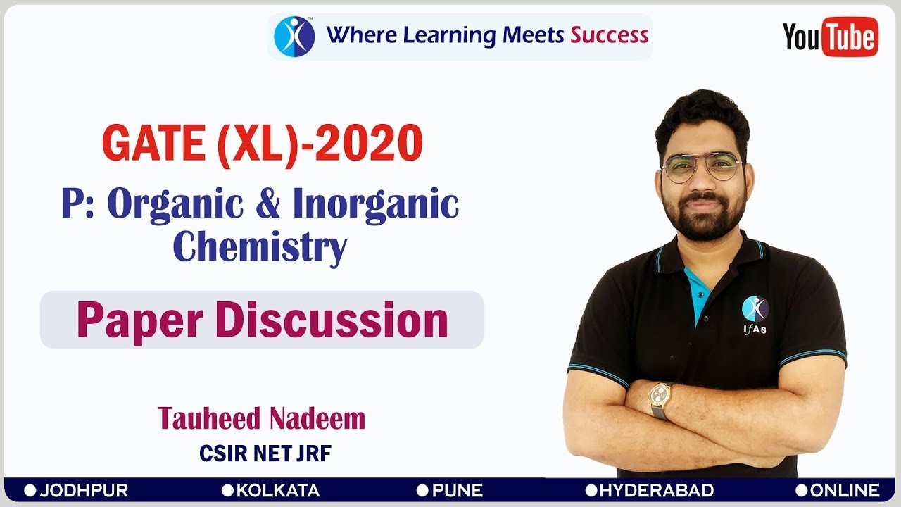 GATE Life Science Chemistry Paper Discussion 2020 with Nadeem Sir | IFAS