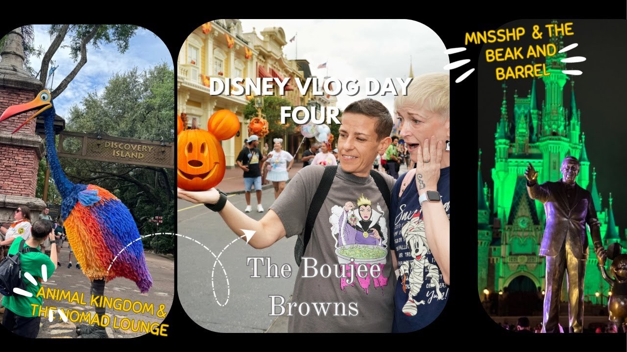 Disney Florida Day 4 | Animal Kingdom | Nomad Lounge | Magic Kingdom | MNSSHP | Beak and Barrel