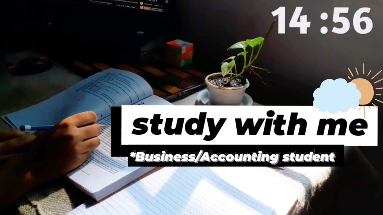 study with me | 20 minutes pomodoro, realtime,no music, background noises *B.com student*