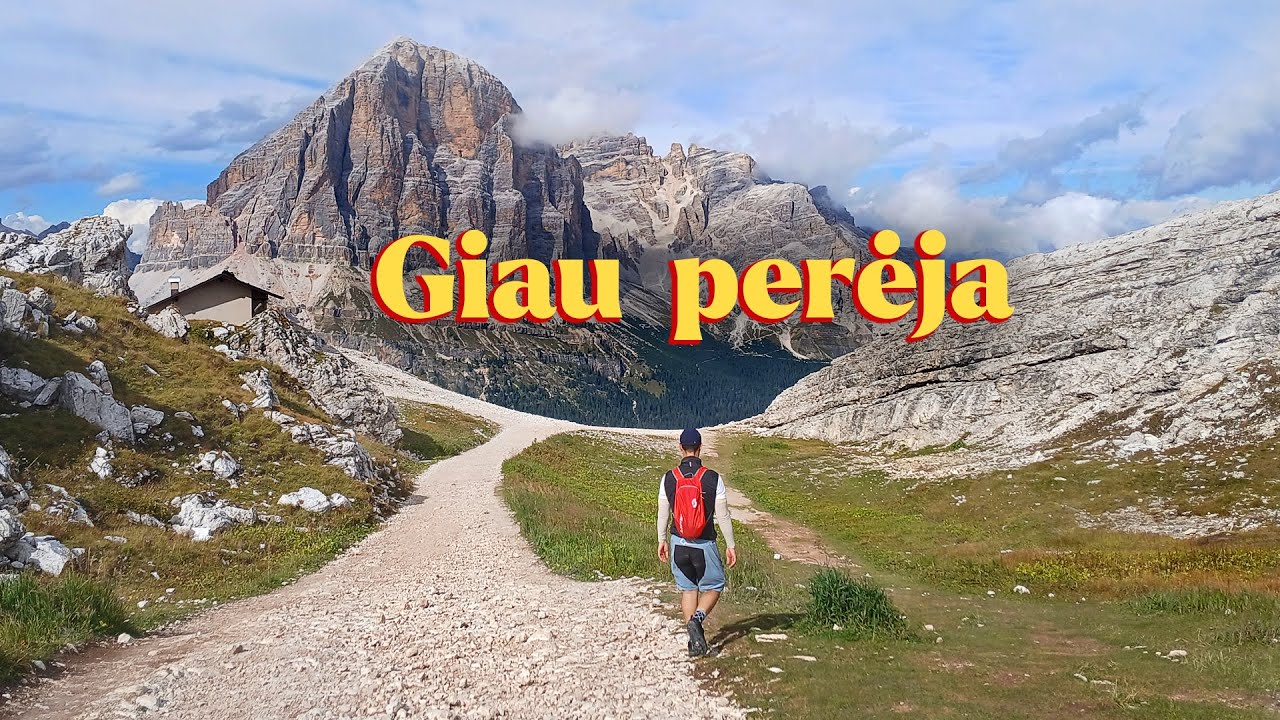Italija: pilni pilvai, tuščios kojos - Giau perėja