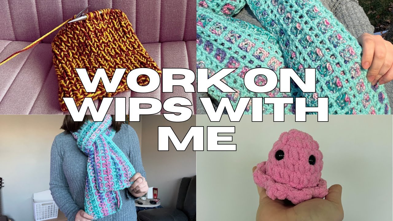 HOW MANY WIPS CAN I FINISH?? | CROCHET WIPS WITH ME 🧶 