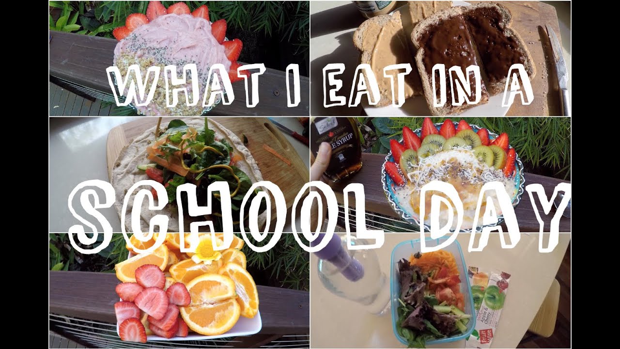 WHAT I EAT IN A SCHOOL DAY | HEALTHY & VEGAN
