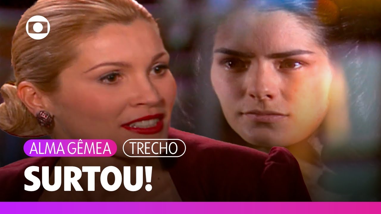 Cristina vê Luna no reflexo do espelho e surta!  | Alma Gêmea | TV Globo