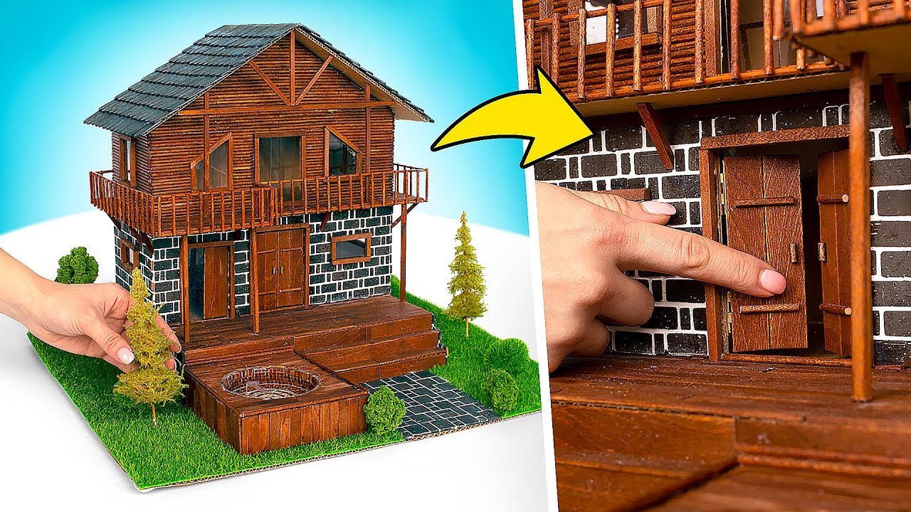 Wie man ein Luxus-Haus aus Pappe und Holzstäbchen baut