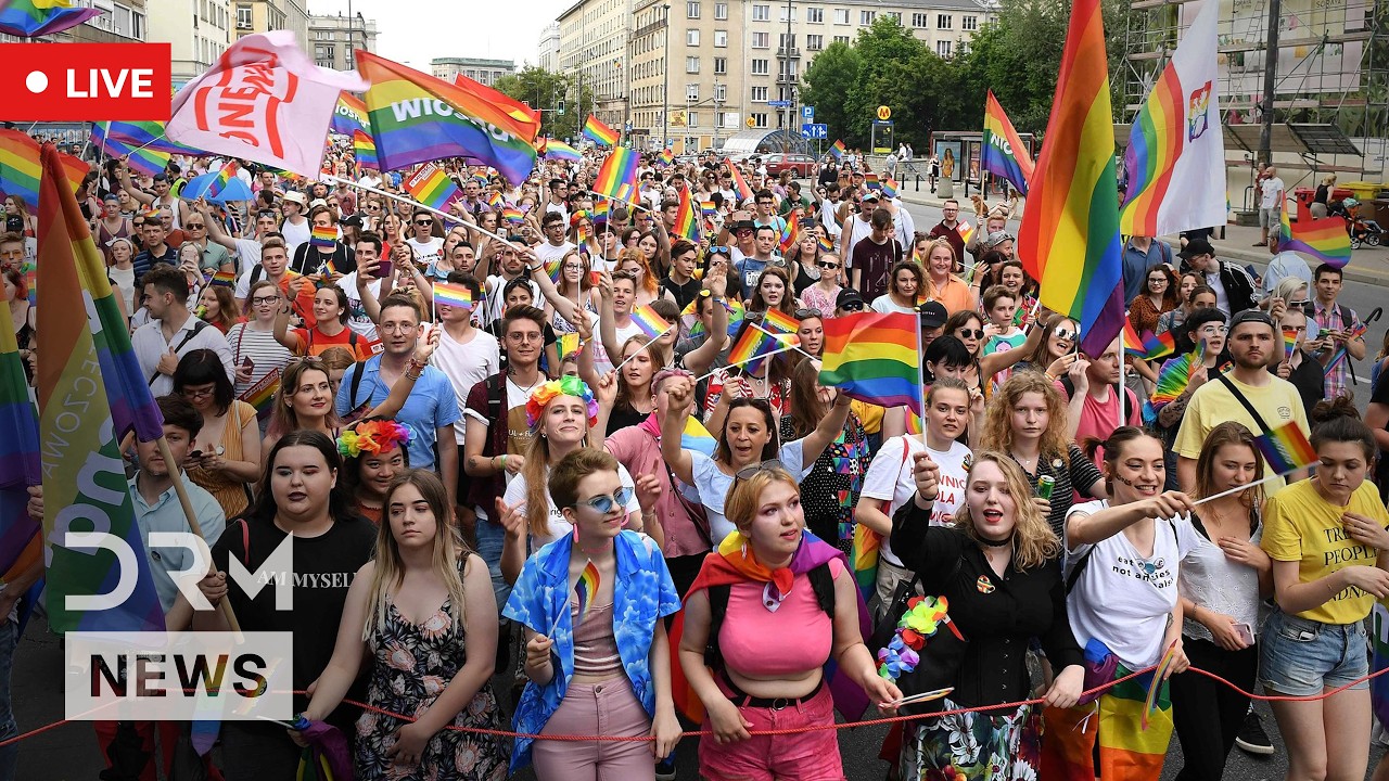 LIVE: Warsaw Marks 25 Years of Pride Parade in Historic LGBTQ+ Celebration | AQ1B
