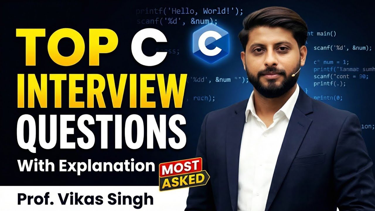 Top Interview C Program Question With Explanation | C Program Interview Question and Answer