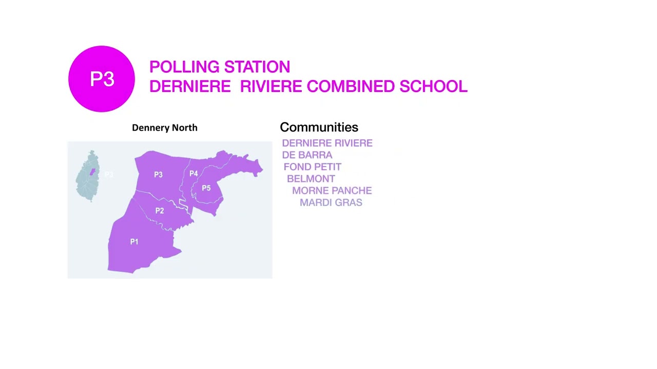 SAINT LUCIA VOTES 2025 - Electoral Districts - M to Q - know where you are voting!