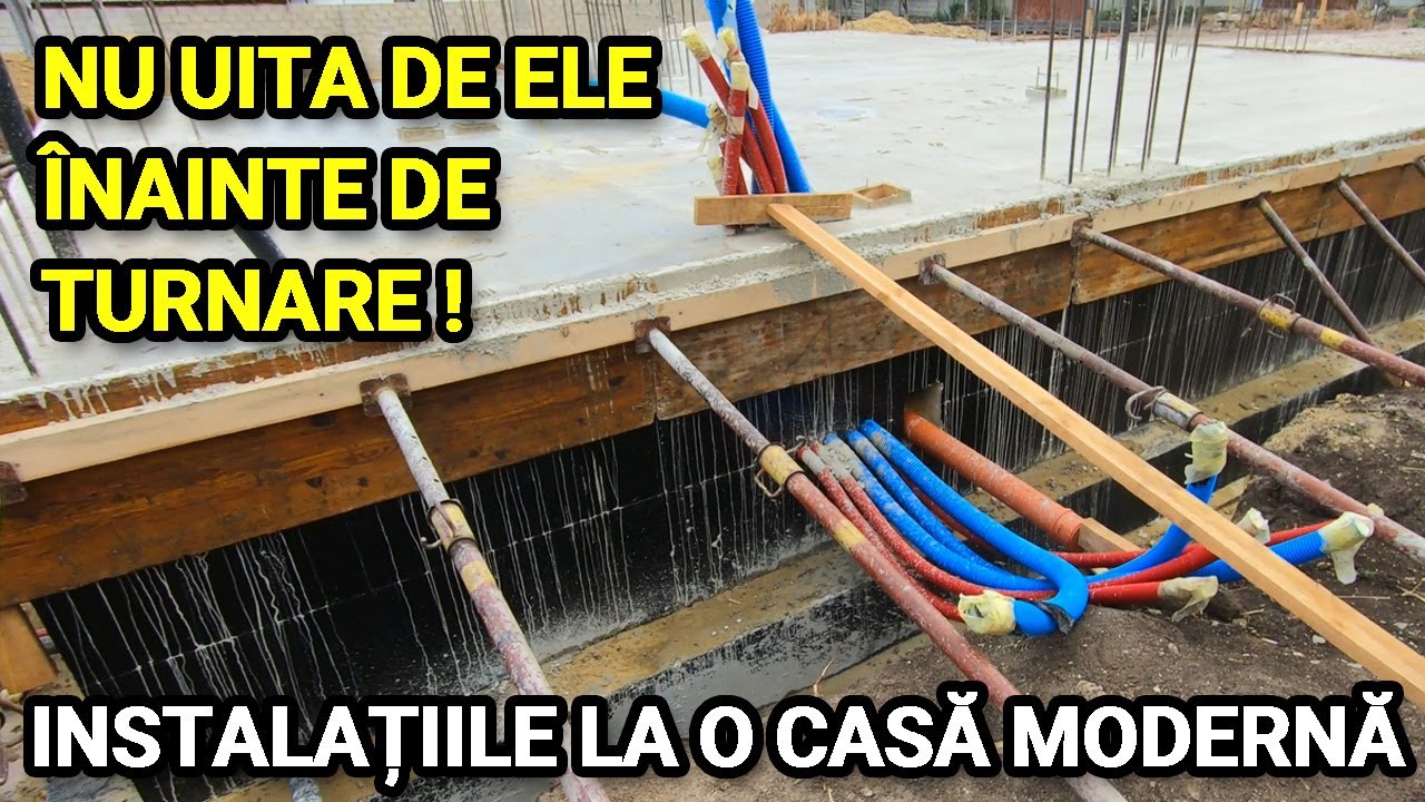 Ce gauri / ghene tehnice trebuie sa lesi prin fundatia casei. Recomandare din santier.