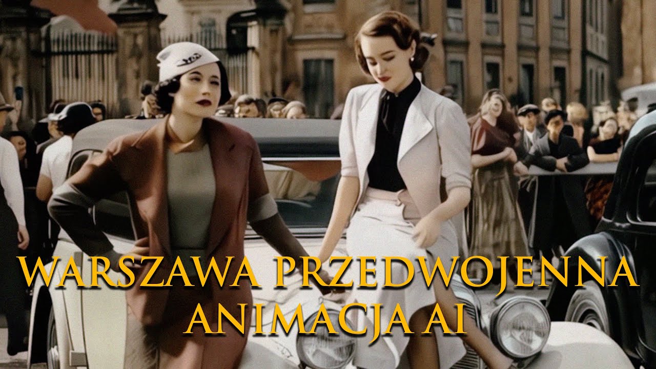 PRZEDWOJENNA WARSZAWA - ANIMACJA FILMOWA AI
