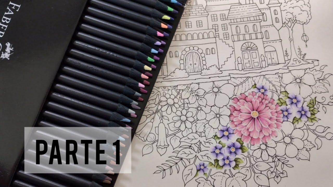 Colorindo Worlds of Wonder Johanna Basford - Parte 1