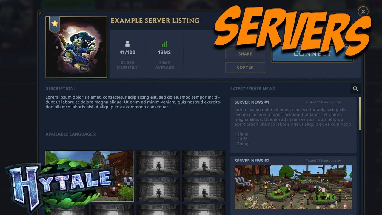 Hytale Servers! How Will Hytale  Servers Work? Better than Minecraft?