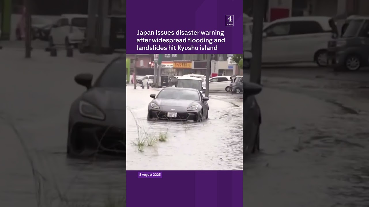 Widespread flooding hits Japan