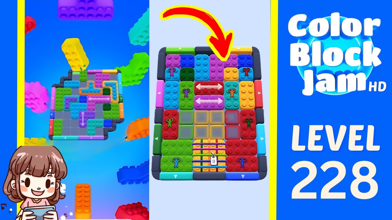 Color Block Jam Level 228 Solution Walkthrough