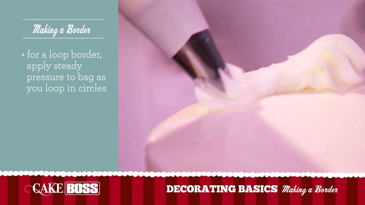 How To Make A Cake Border - Cake Decorating Ideas Part 1 - Cake Boss Baking