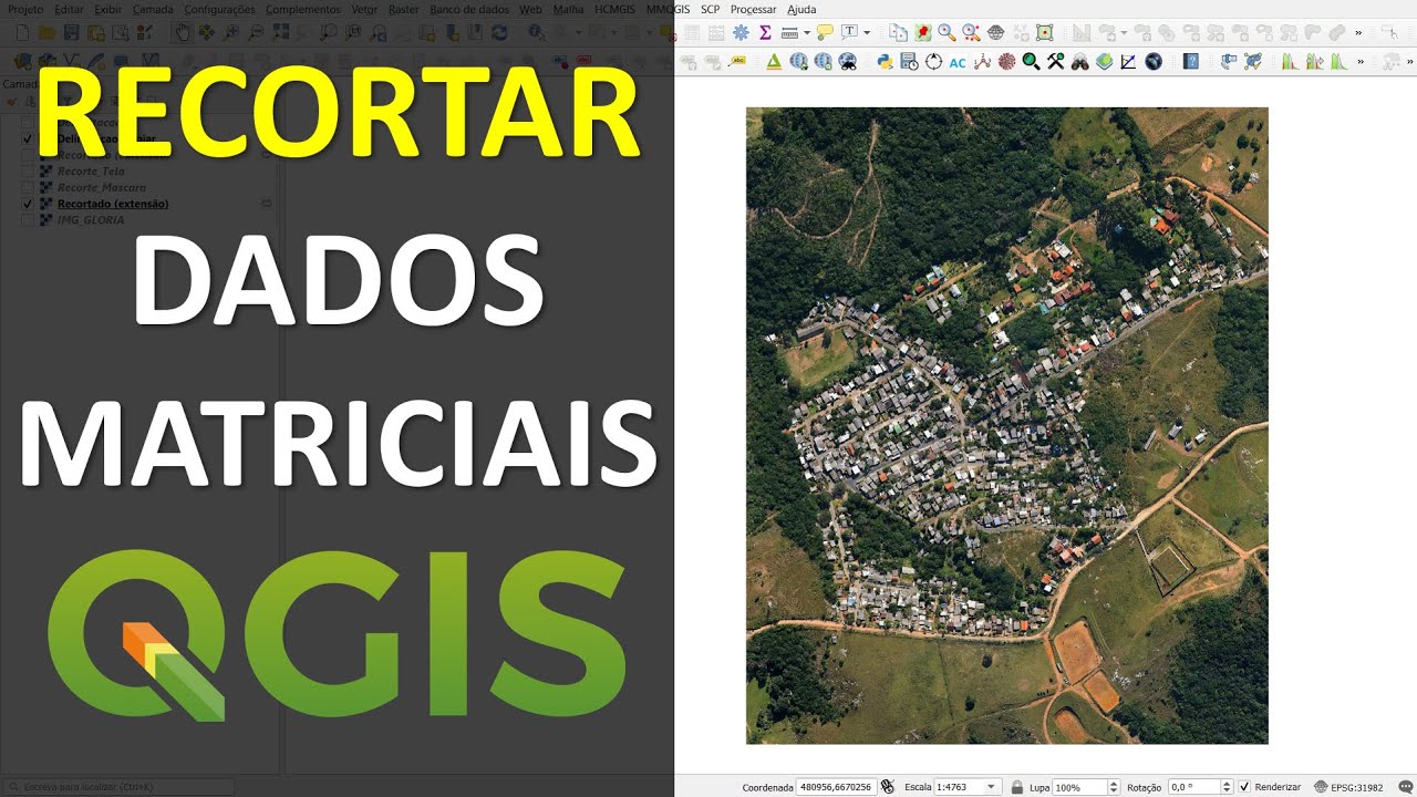 Como Recortar Imagens no QGIS pela Extensão da Área de Interesse