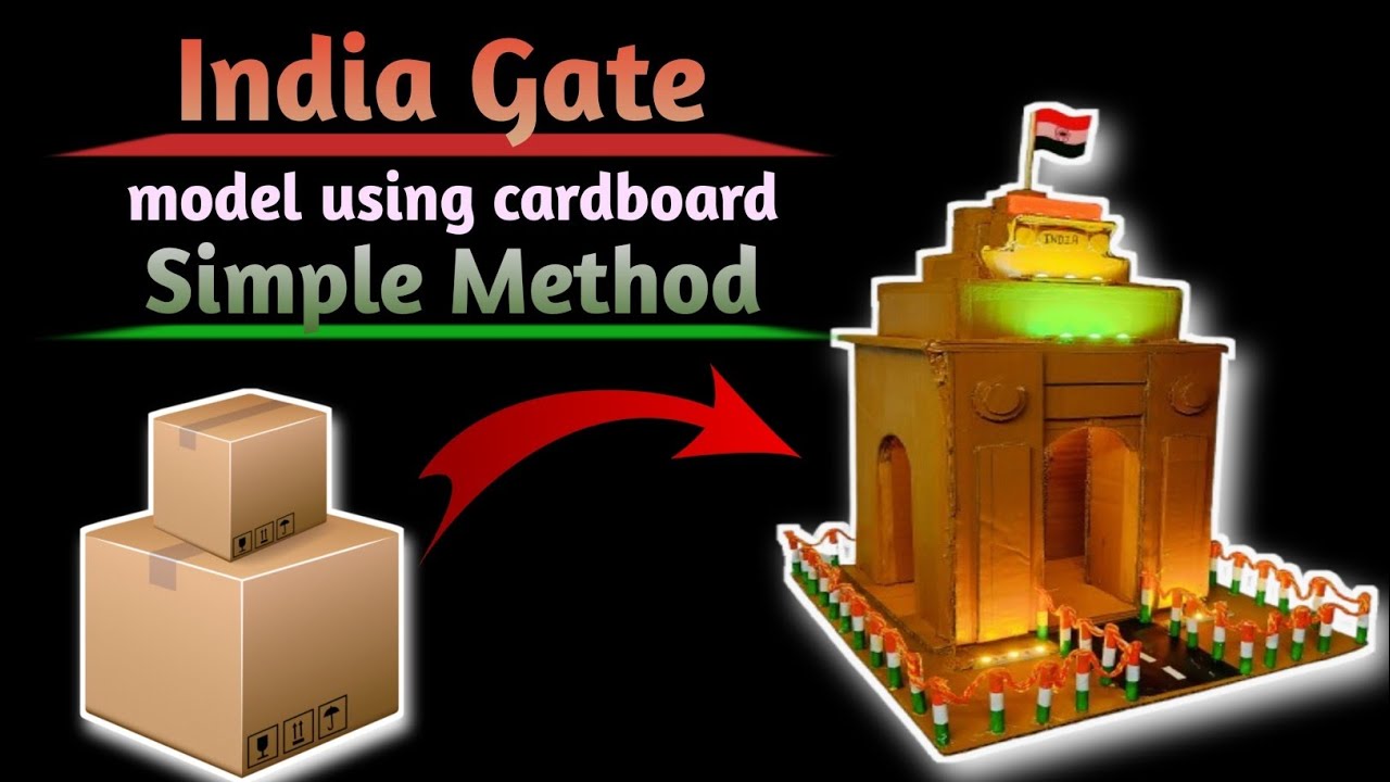 How to make India Gate with Cardboard | cardboard se india gate kaise banaye | Cardboard Craft 