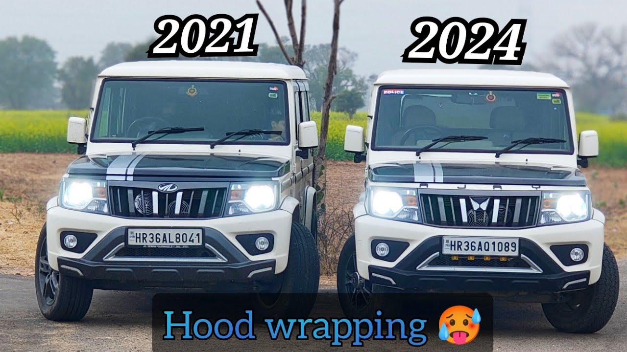 Best Modified Mahindra Bolero 2021 and 2024 Model 🤩|| Hood Wrapping vlog ❤️🇮🇳