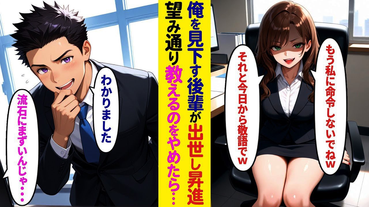 【漫画】見下し後輩が出世したのでサポートをやめた俺→職場が大混乱に…