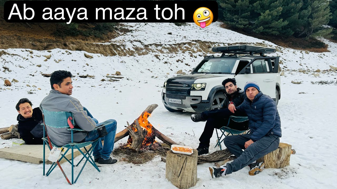 Halat Kharab Ho Gayi 🥶 Camping with gang in -11 || Ajju0008