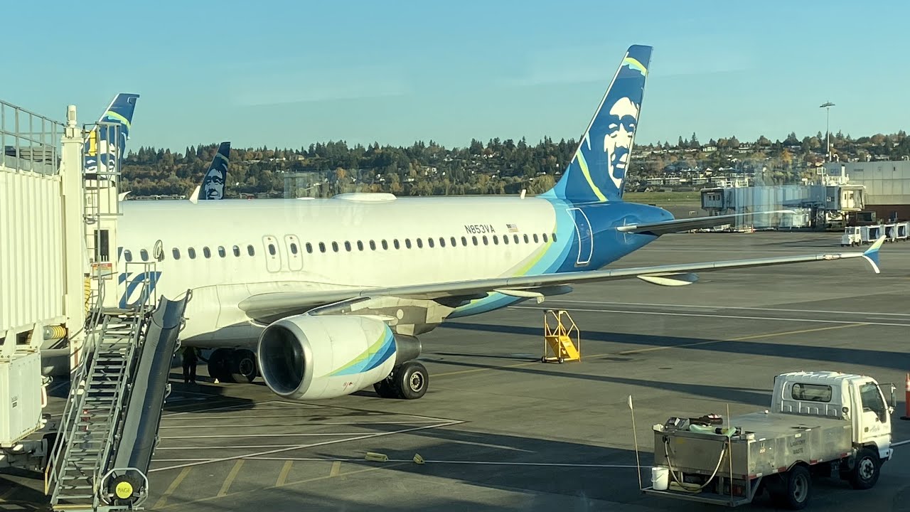 San Jose (SJC) ~ Portland (PDX) - Full Flight - Alaska Airlines - Airbus A320