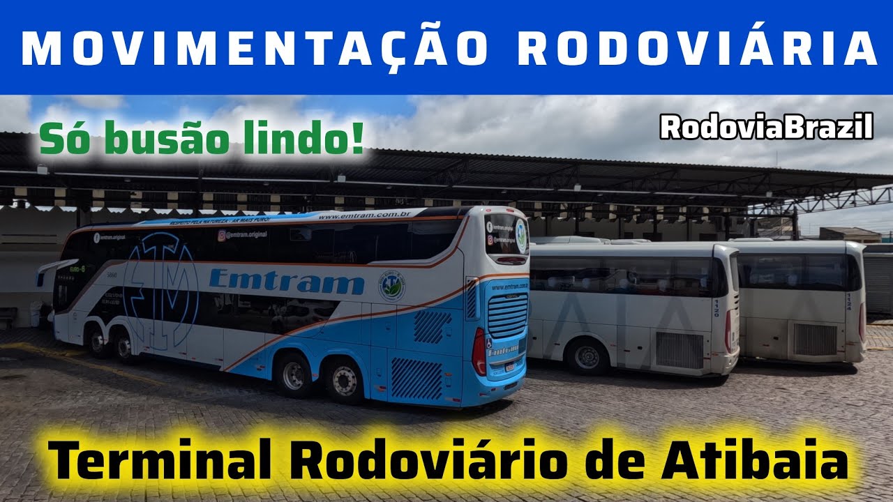 MEGA MOVIMENTAÇÃO DE ÔNIBUS NO TERMINAL RODOVIÁRIO DE ATIBAIA A CAPITAL DO MORANGO!