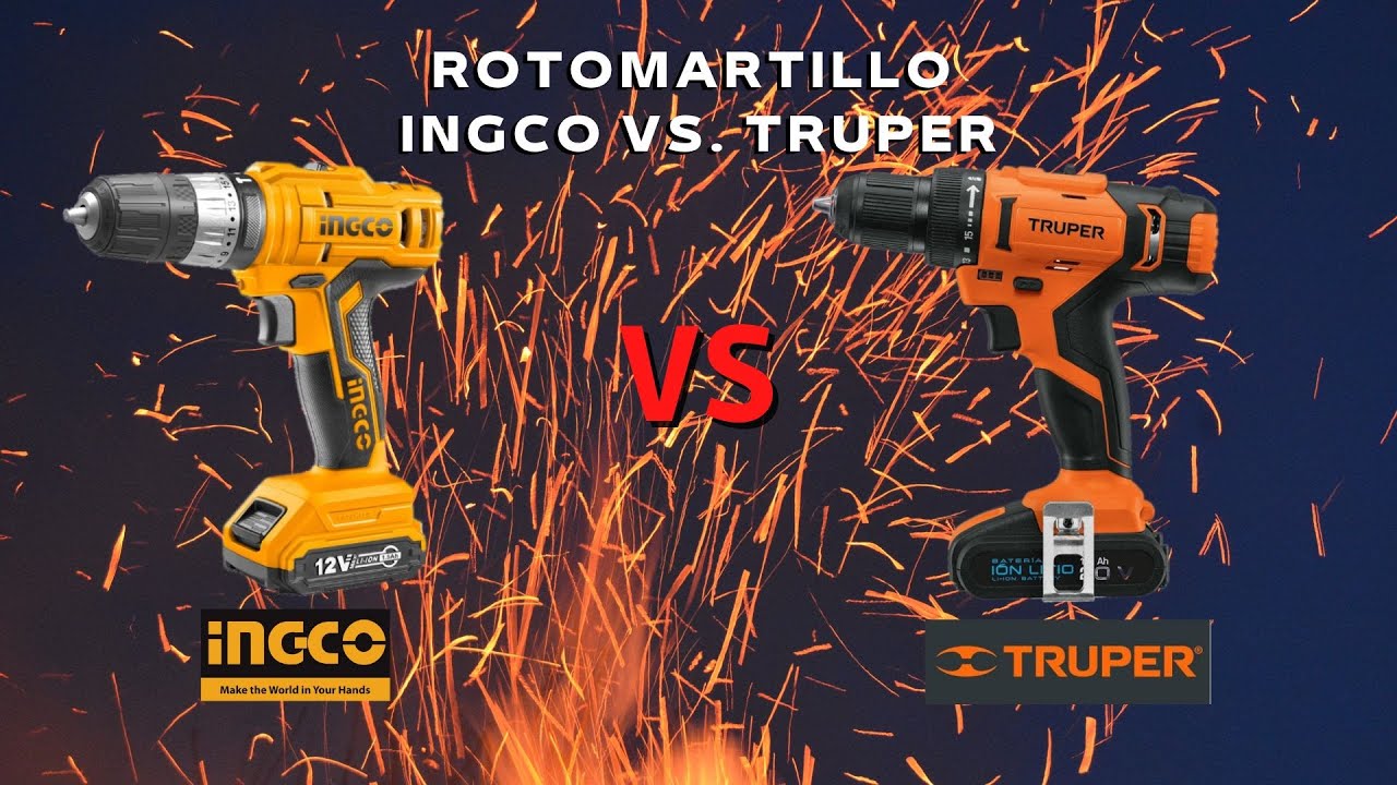 -TRUPER VS INGCO- Taladro, rotomartillo, atornillador 20v.