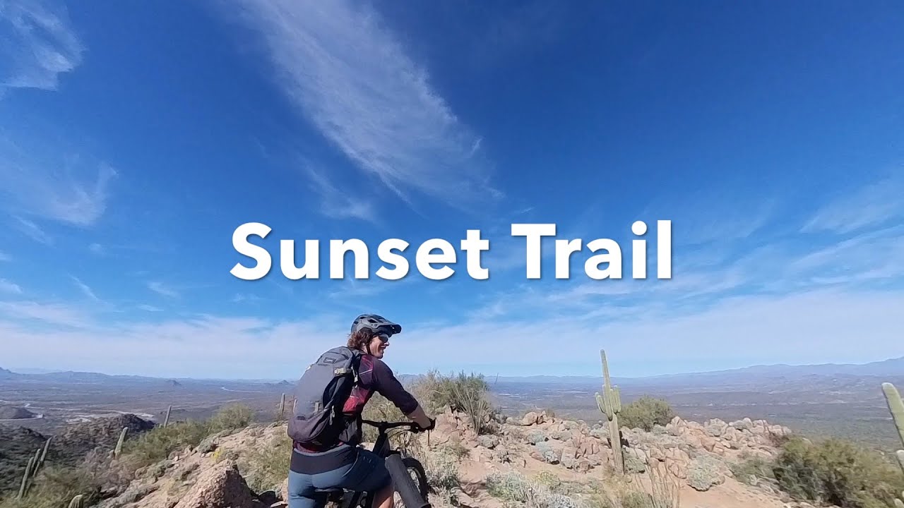 Riding Sunset trail, Hawes trail system, Phoenix AZ