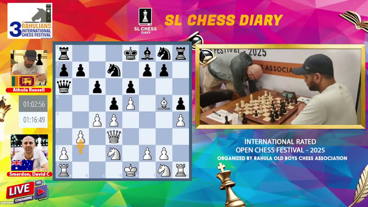 Athula Rusell vs Grand Master David - 3rd Rahulinas International