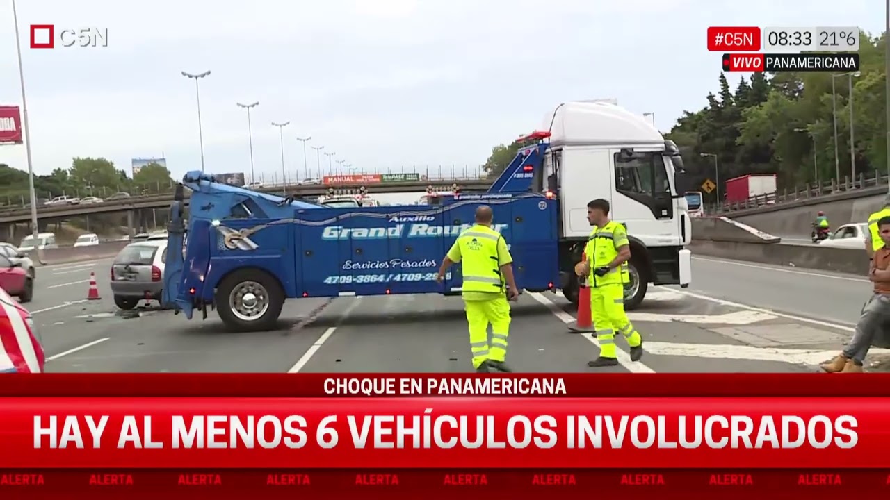 CHOQUE MÚLTIPLE en PANAMERICANA mano ZONA NORTE