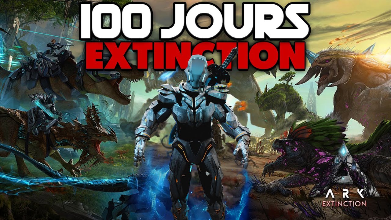 J'ai survecu 100 jours sur EXTINCTION en PVP ARK ☠️
