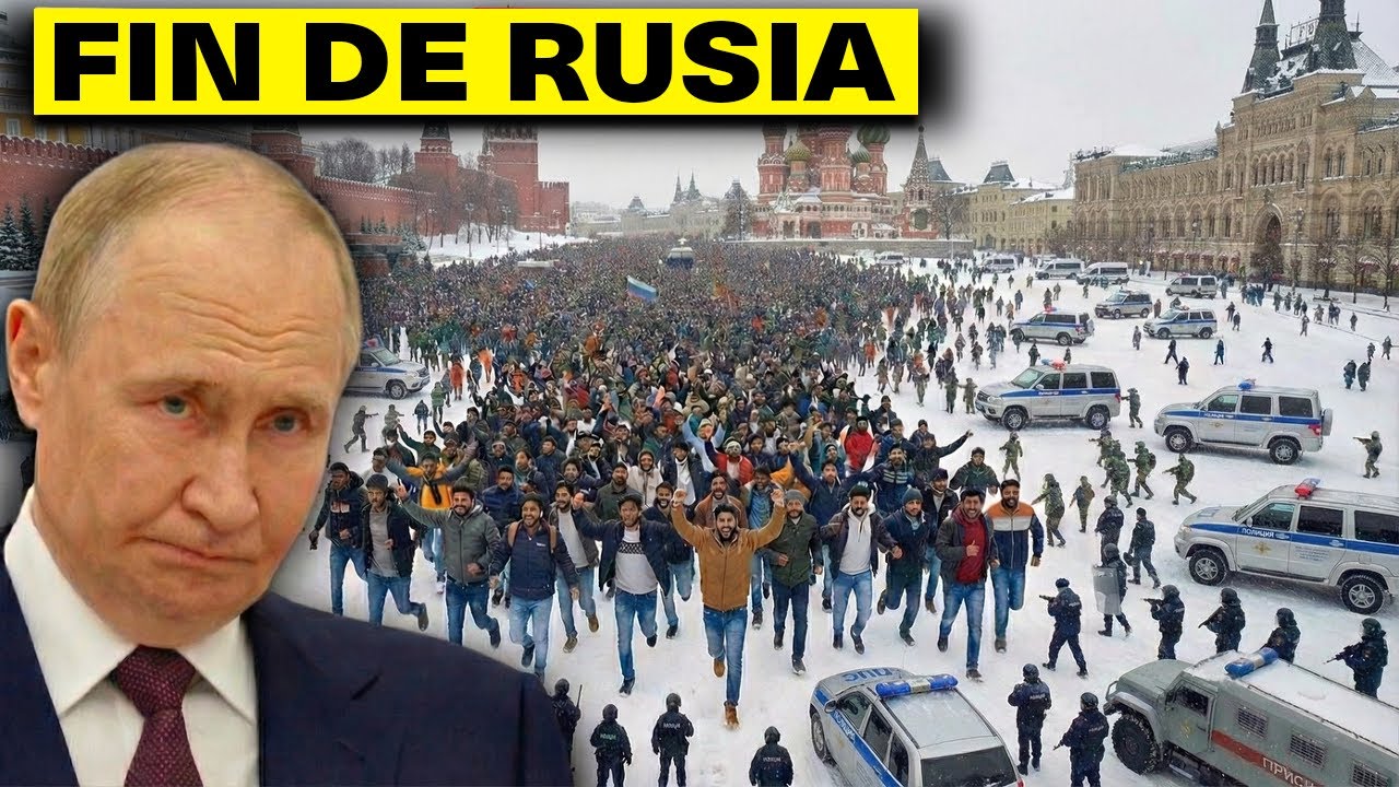Putin ACABA con Rusia: 1.000.000 de Indios Toman las Calles de Moscú