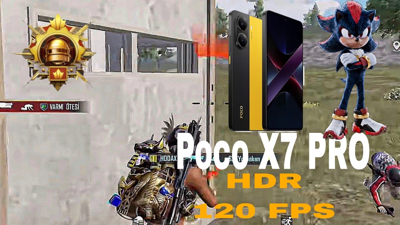 POCO X7 PRO HDR 120 FPS SMOOTH 120 FPS 144 HZ 