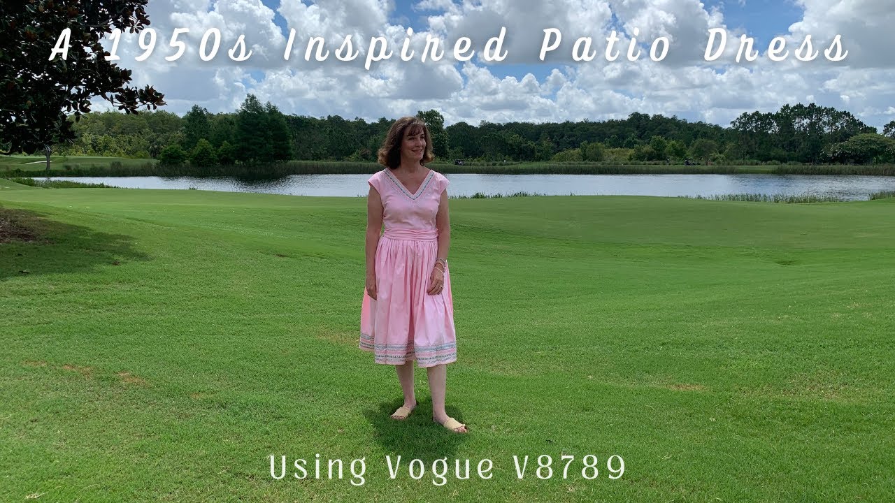 Sewing A 1950s Patio Dress II Vogue V8789
