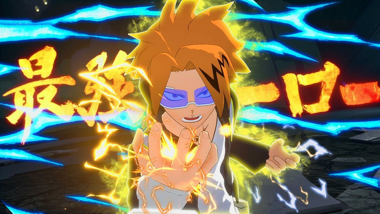 Denki расплавляет полоски здоровья в My Hero One's Justice 2