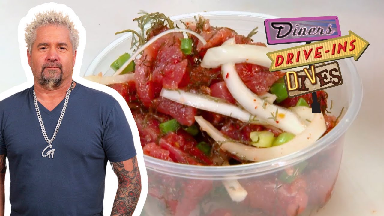 Guy Fieri Could Eat This LEGIT Poke By the BUCKETFUL | Diners, Drive-Ins and Dives | Food Network
