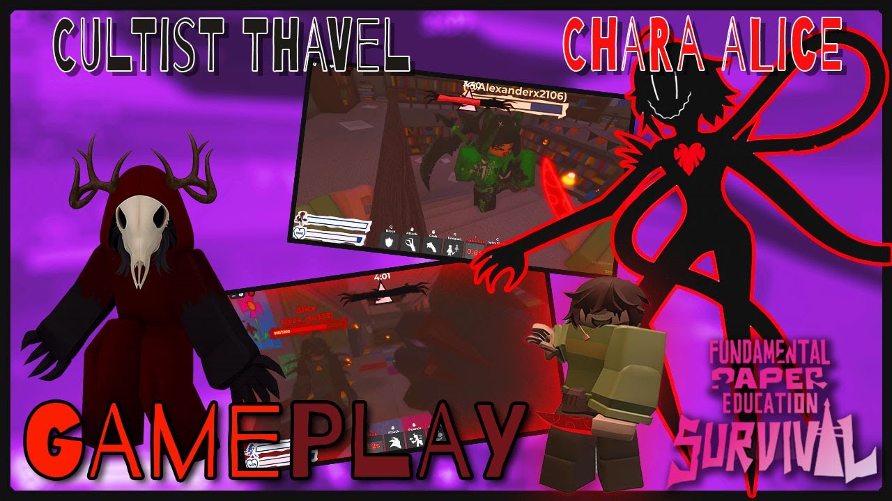 Cultist Thavel vs Chara Alice! 👁️ | FPE:S Remastered Gameplay #fpes