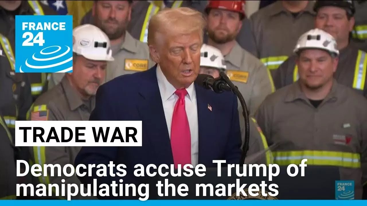 Democrats accuse Trump of manipulating the markets &bull; FRANCE 24 English